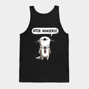 Otter Nonsense Working Otter Tank Top